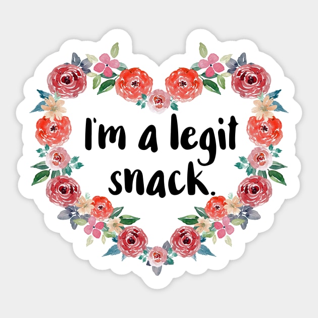 Legit Snack Sticker by chicalookate